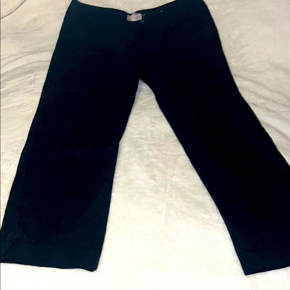 Chicos black career pants size 2 short new without tags